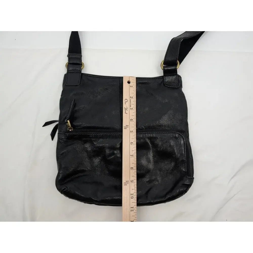 Bundle! Fossil Leather Crossbody Matching Wallet Timeless Capsule Minimalist